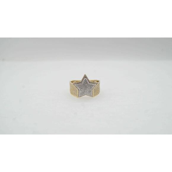 10k Estate Sale Multi-Tone Gold Diamond Ring 1.25 TCW Vintage Style Fine Jewelry